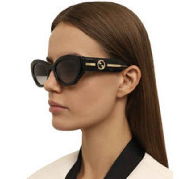 NWT Gucci GG1553S-001-52 BLACK Sunglasses - Picture 1 of 1